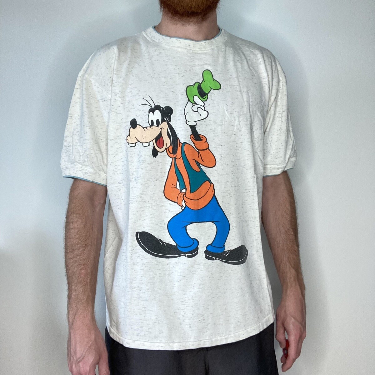 Vintage GOOFY single stitch Disney Designs Grey USA T Shirt One