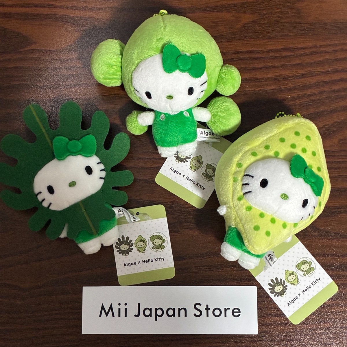 Sanrio Hello Kitty Algae Mascot Set of 3 EXPO 2025 Osaka Kansai