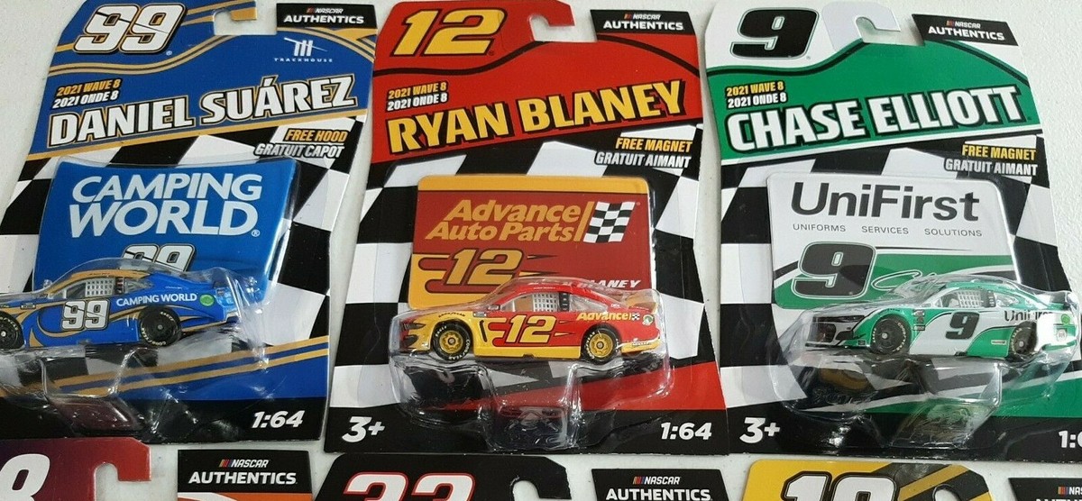 NASCAR Authentics 2021 Wave 8 Series Complete Set of 9 Diecast 1