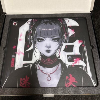Akari Premium Glass Mousepad Red Japan Limited Edition GLSSWRKS