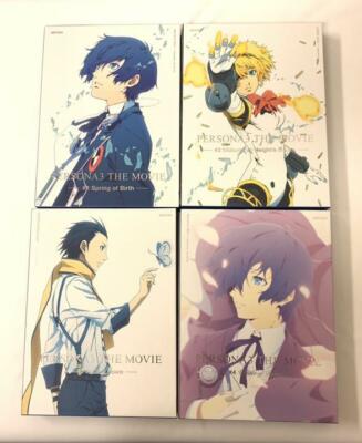 Persona 3 The Movie Limited Edition Blu-ray Complete 1-4 set with
