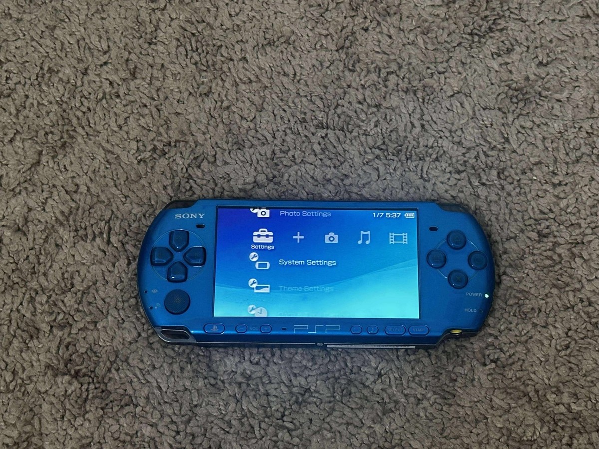 Sony PlayStation PSP 3000 Blue with Box | Charger | Battery - SHIP
