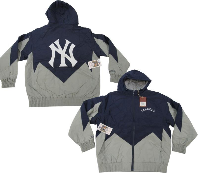 New York Yankees Mens Mitchell & Ness Heavy Weight Full Zip Jacket