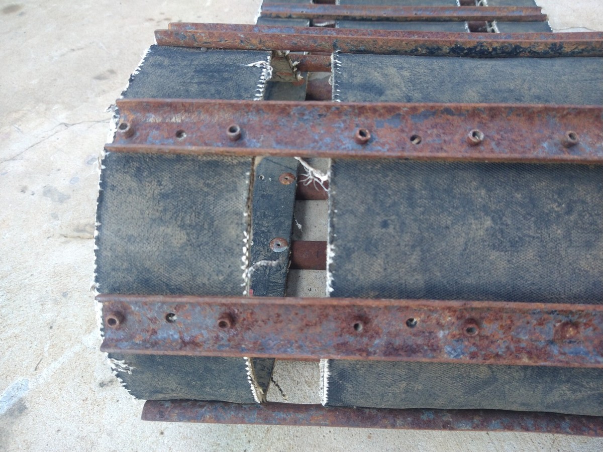 Vintage Snowmobile Track Cleated 3.29 Pitch 116 Long 15 wide | eBay