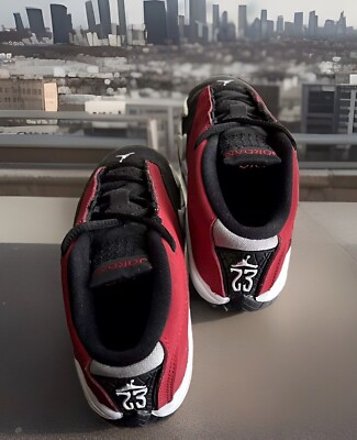 AIR JORDAN 14 XIV RETRO MID 'TORRO' BLACK-GYM RED/WHITE (TODDLERS