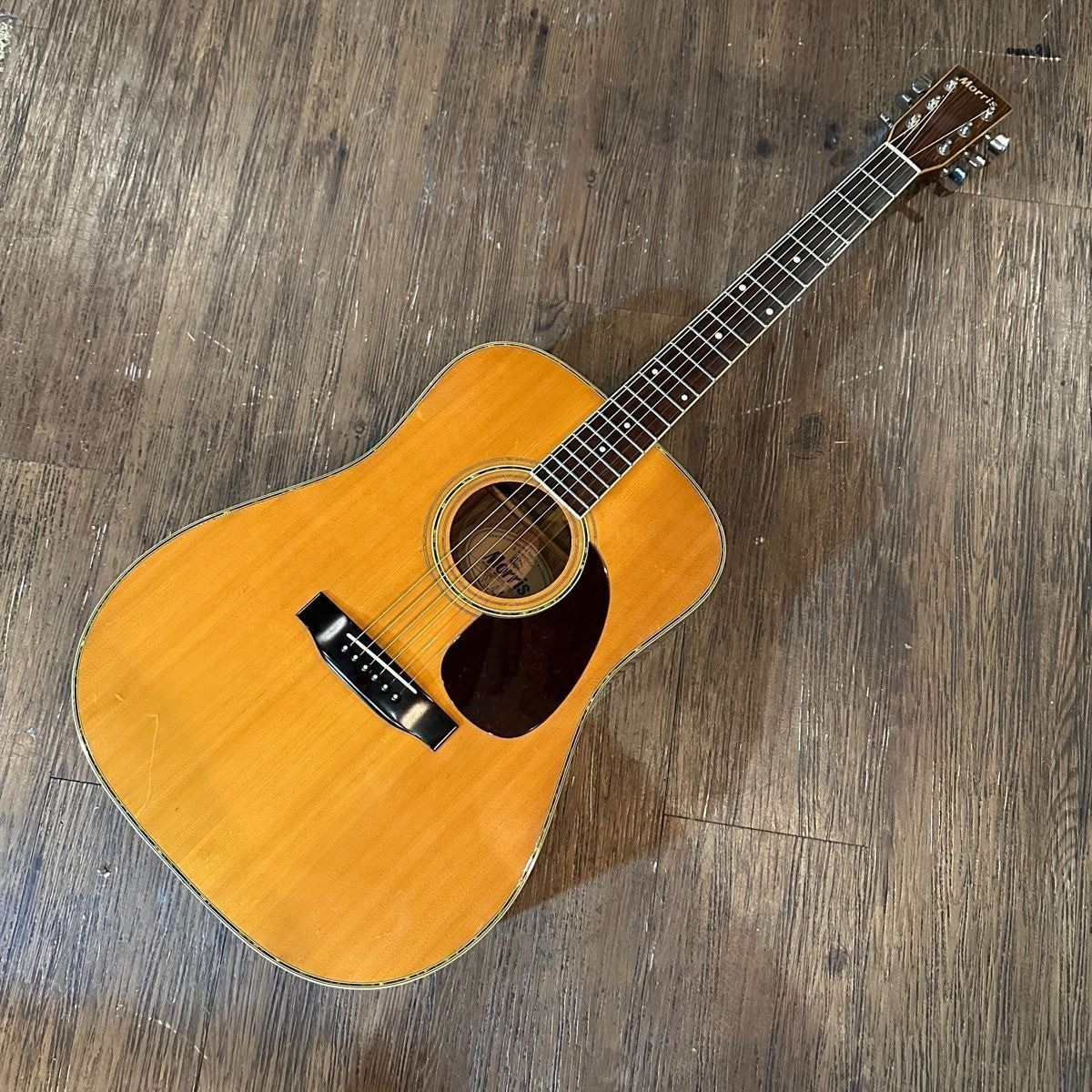 Morris Acoustic Guitar W-30 Japan Vintage 70's made Dreadnought