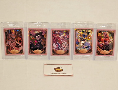 Hazbin Hotel Cracked Ice Promo Cards (PR-06, 07, 08, 09, & 10