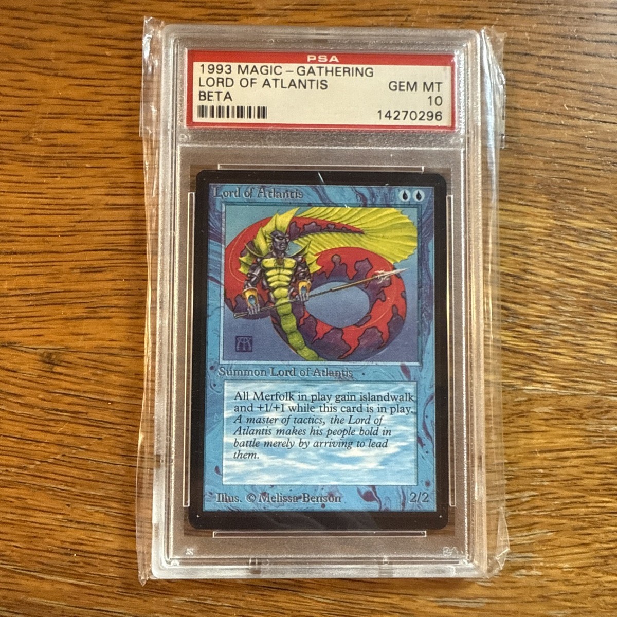 Magic: The Gathering Beta Lord of Atlantis PSA 10 Beta Rare Pop 11