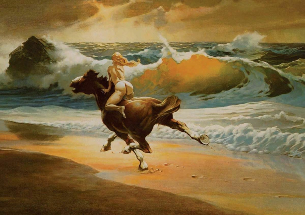 FRANK FRAZETTA WILDRIDE ART Wall Print Poster 20x30 | eBay