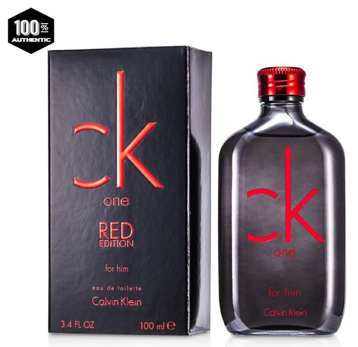 CK One Red Edition for Calvin Klein Cologne 3.4 oz / 100 ml EDT