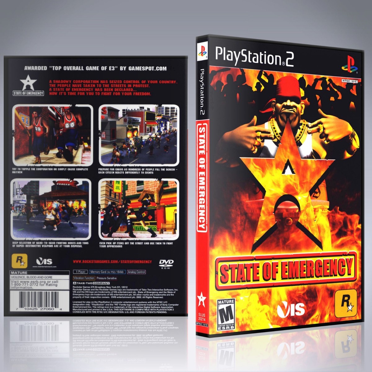 State of Emergency Greatest Hits (Sony PlayStation 2, 2003) for