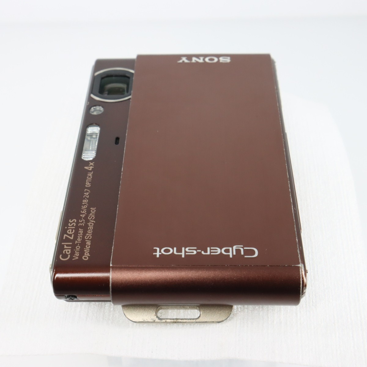 SONY DSC-T77 Digital Camera Brown Cyber Shot 4.0x Optical Zoom