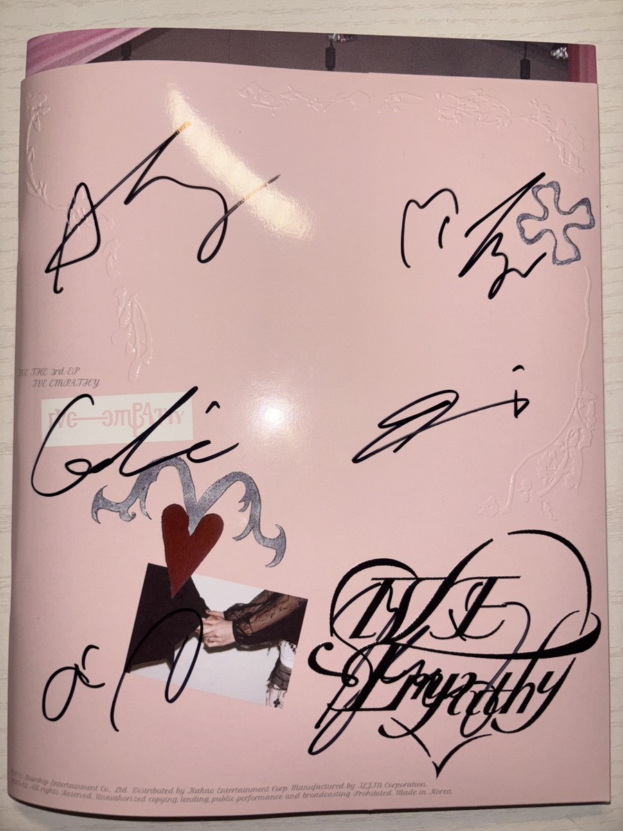 IVE [IVE Empathy] All Members Autographed Signed Album | eBay