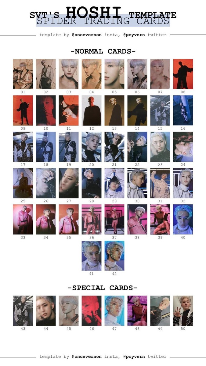 SEVENTEEN ホシ spider トレカ コンプ SEVENTEEN HOSHI SPIDER TRADING