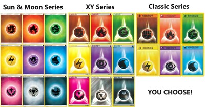 x10 Pokemon Energy Card Classic, XY, Sun & Moon: Pick From List