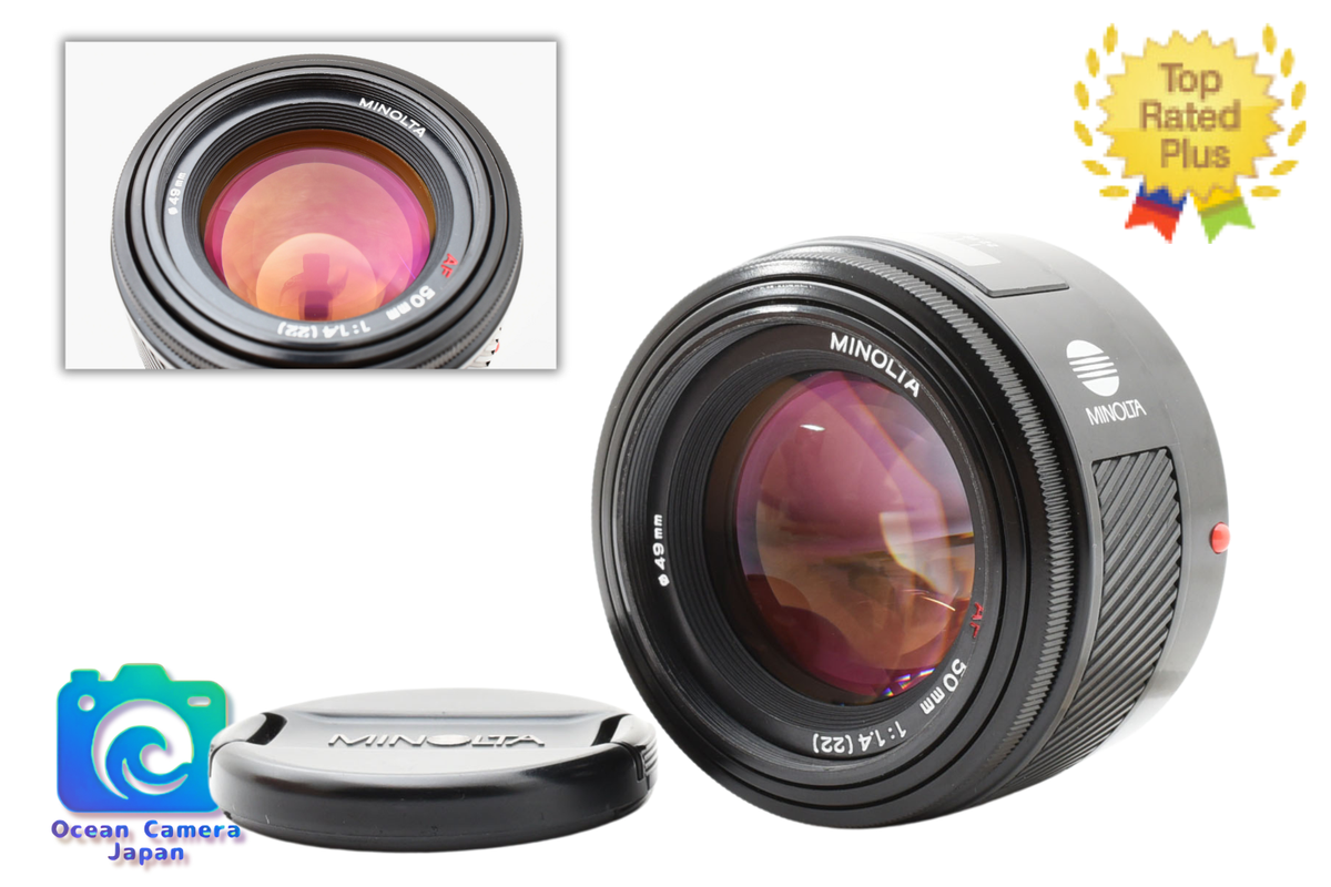 Opt MINT w/Caps ] Minolta AF 50mm f1.4 Lens for Sony Minolta A