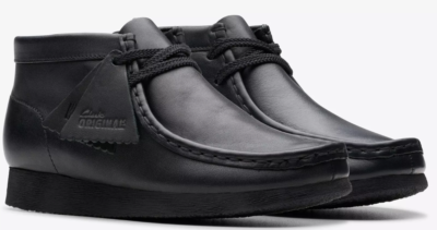 Clarks Wallabee Boot - 26168041 - KIDS / JUNIORS (BLACK LEATHER