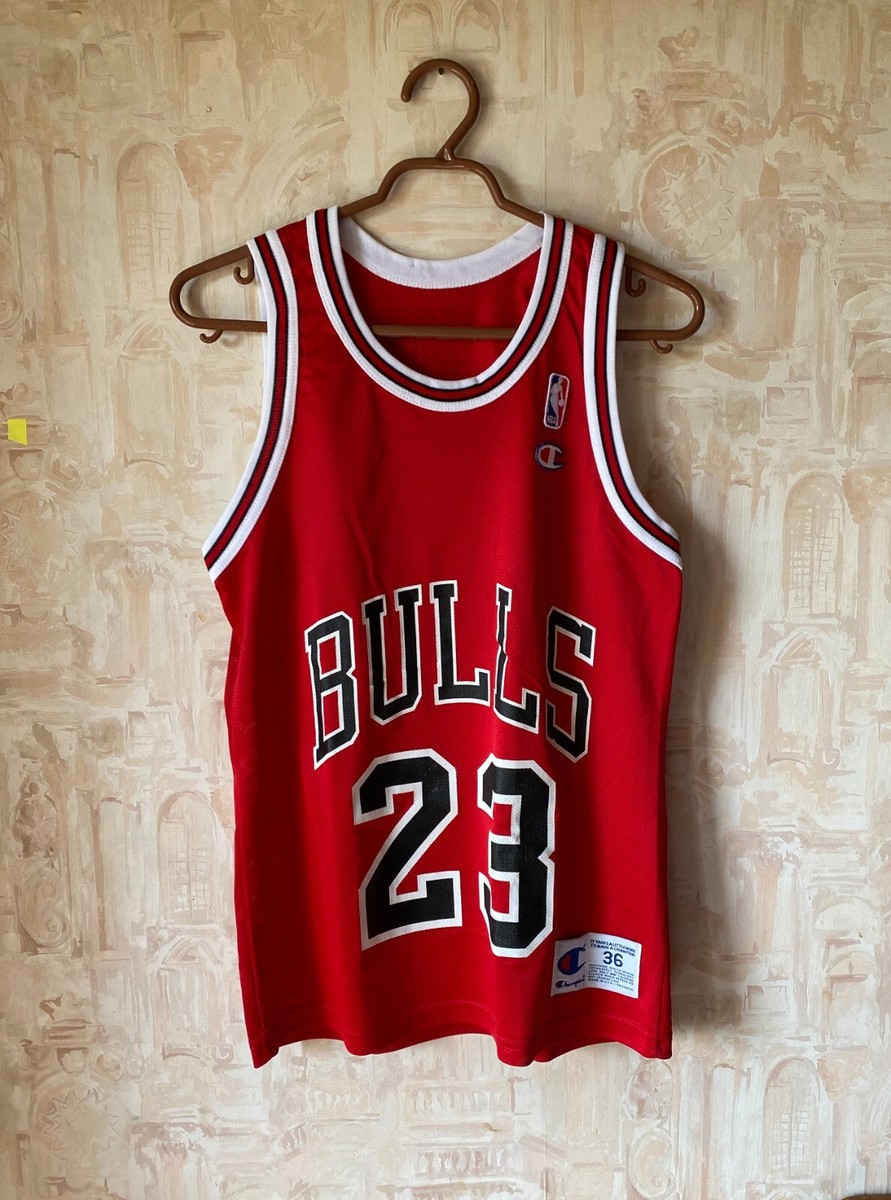Vintage 90s Champion Chicago Bulls Michael Jordan #23 NBA Jersey