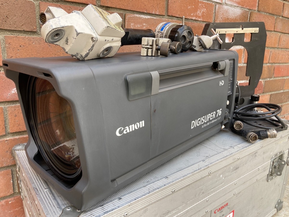 Canon XJ76x9B HD Box Lens with Remotes, Canon Support and Case | eBay