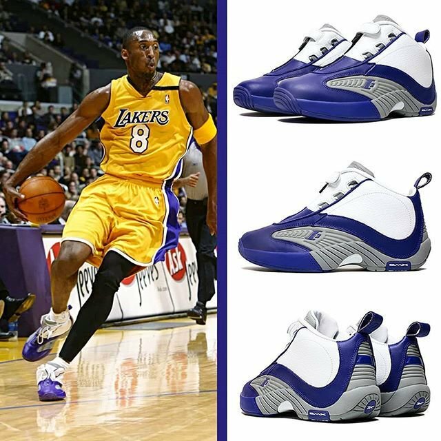 Reebok The Answer 4 IV Allen Iverson AI Purple White Kobe Lakers