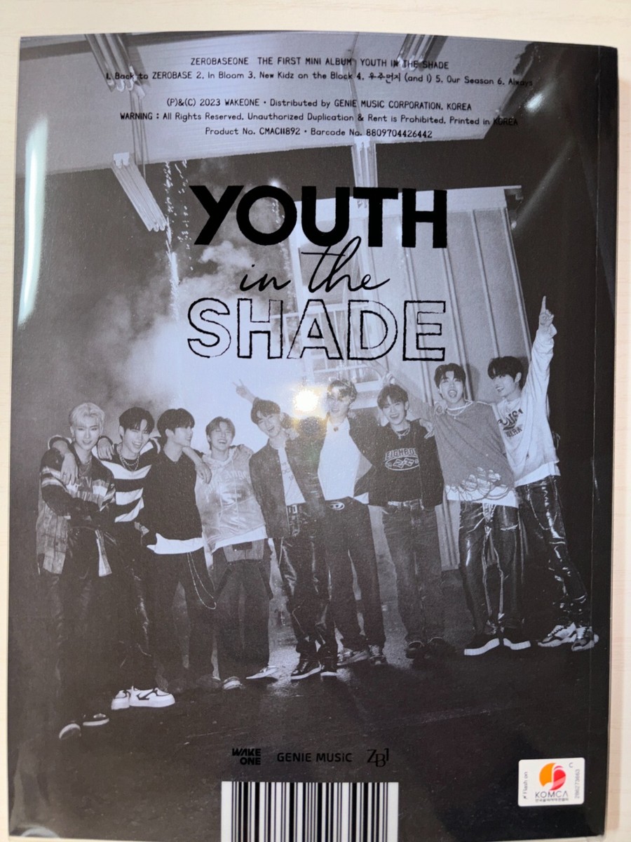 ZEROBASEONE [YOUTH IN THE SHADE] All Member Autographed Signed