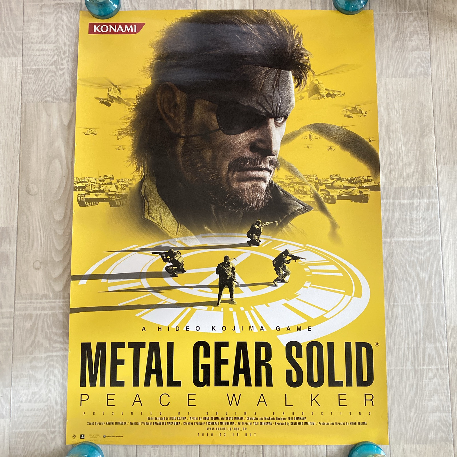 Metal Gear Solid Peace Walker Poster B2 2010 KONAMI Game Official