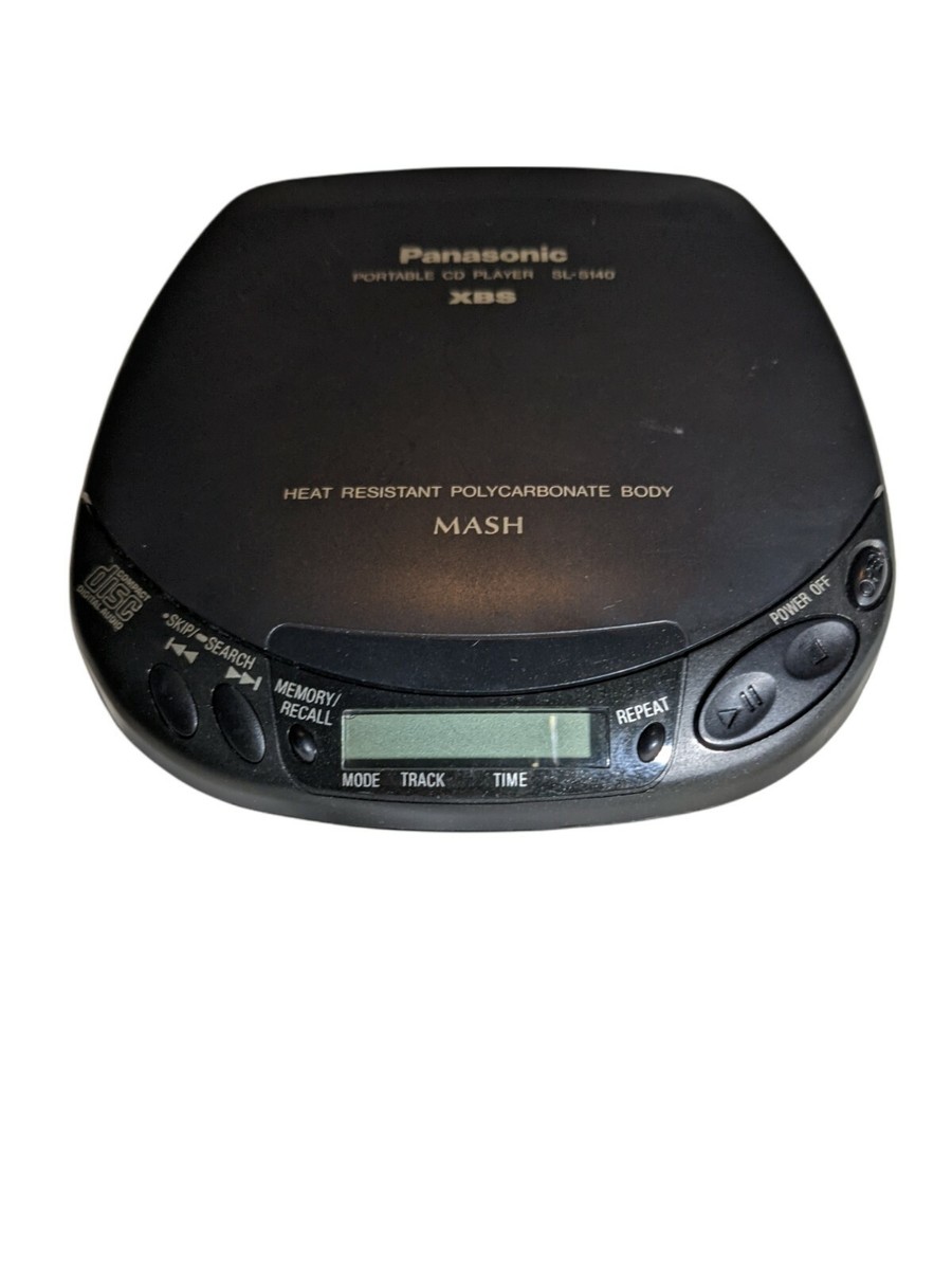 Vintage 1996 Panasonic SL-S140 XBS Portable CD Player XBS Black | eBay