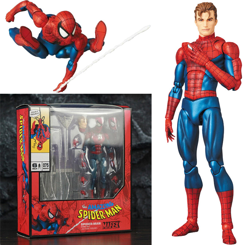 HOT Mafex No.075 The Amazing Spider-Man Comic Ver. 6in Action
