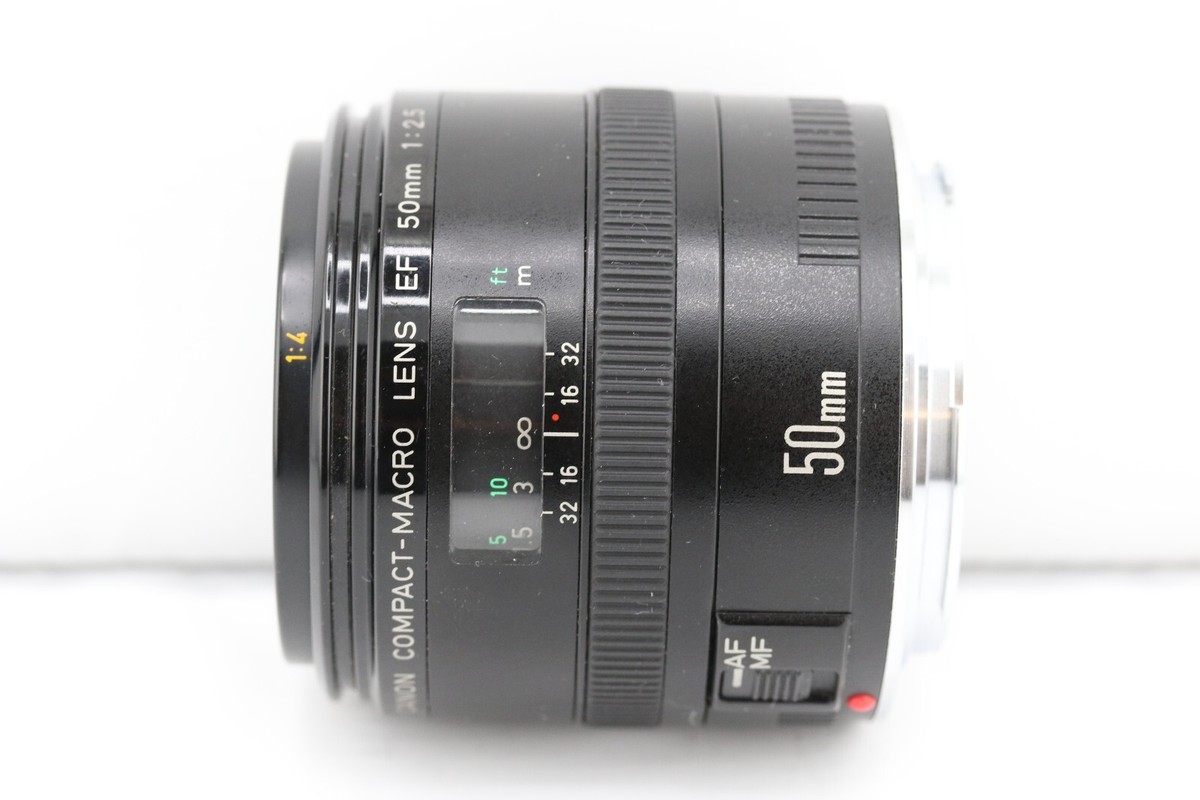 Near MINT !!] Canon EF 50mm F/2.5 AF Compact Macro from JAPAN No