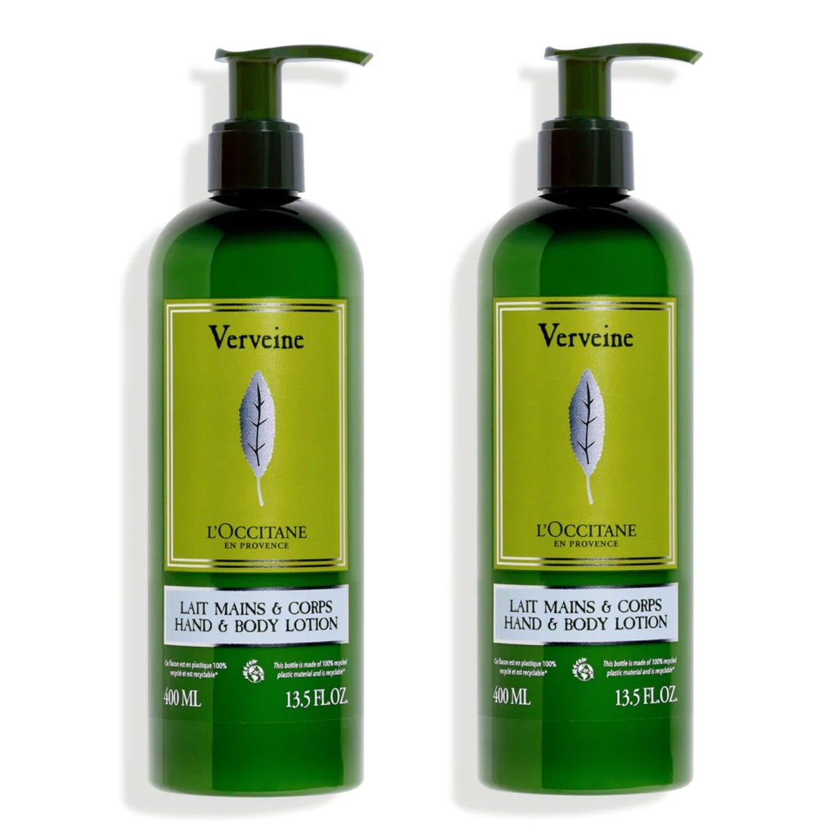 L'Occitane Verbena Hand & Body Lotion 400ml Set of 2 New | eBay
