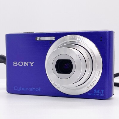 Sony Cyber-shot DSC-W610 Blue 14.1MP Camera 4.0x Optical Zoom w
