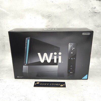 Nintendo Wii RVL-S-KJ Black Game Home Console Full Box Japan