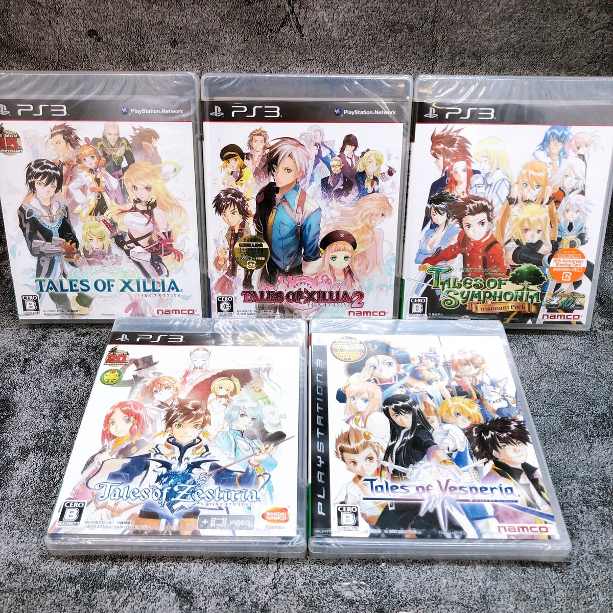 Playstation 3 Tales Series Set of 5 PS3 Bandai Namco Japan Game