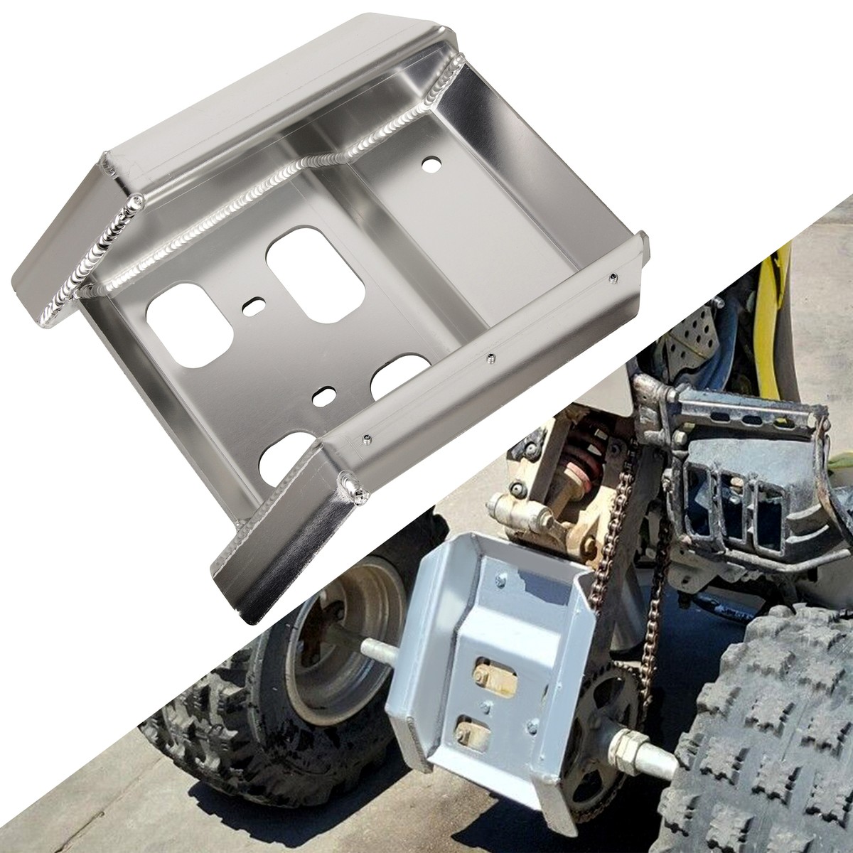 Aluminum Swing Arm Skid Plate Gaurd For Suzuki LTZ400 Z400 03-14