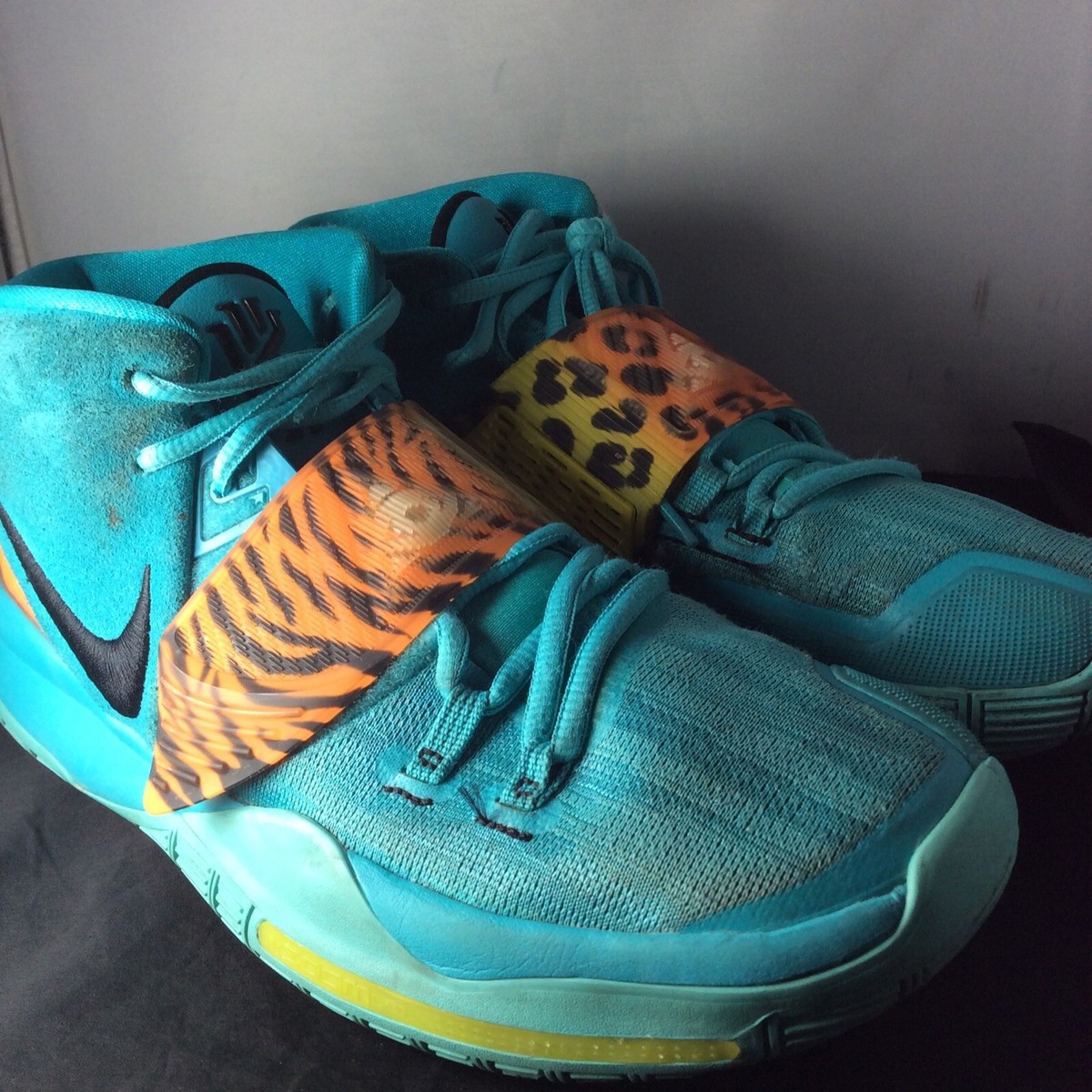 Nike Mens Kyrie 6 Basketball Shoes Turquoise BQ4630 300 High Top