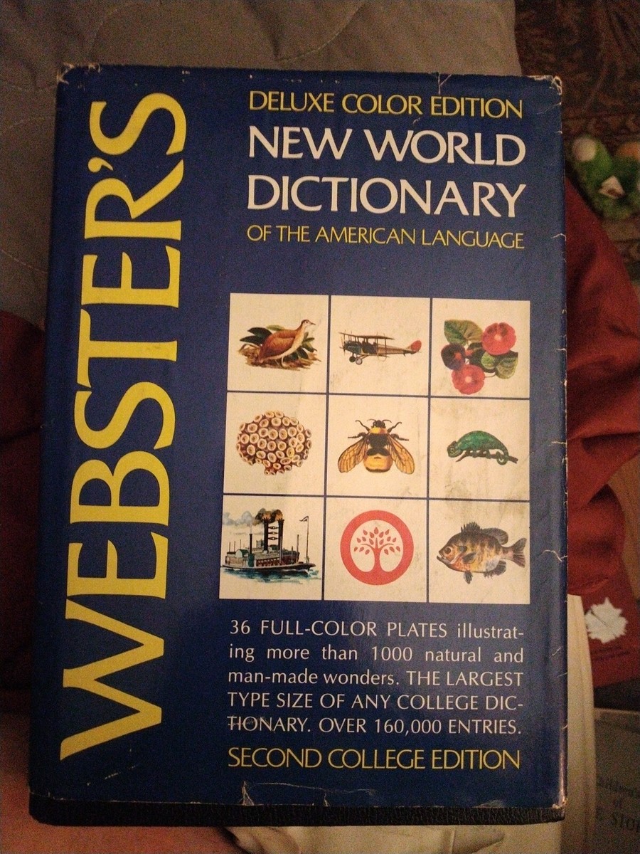 Webster's New World Dictionary American Language Deluxe Color 2nd