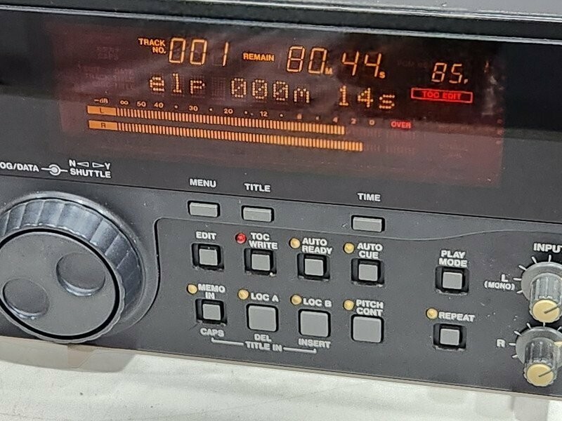 TASCAM MD-801R Mini Disk Recorder Rackmount Confirmed Operation