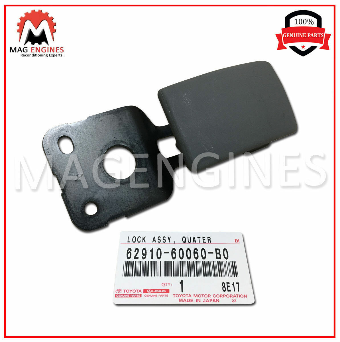 62910-60060-B0 GENUINE OEM QUARTER WINDOW LOCK-ASSY LEXUS GX470