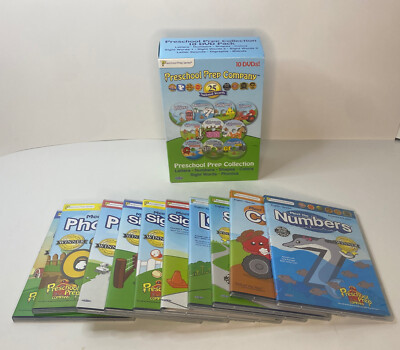 Preschool Prep Company 10 DVD Collection Boxed Set Letters,Phonics