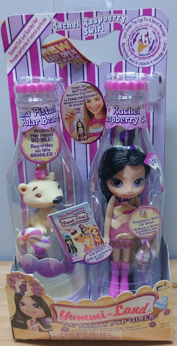 Yummi-Land Ice Cream Pop Girls-Rachel Raspberry Swirl & Paloma