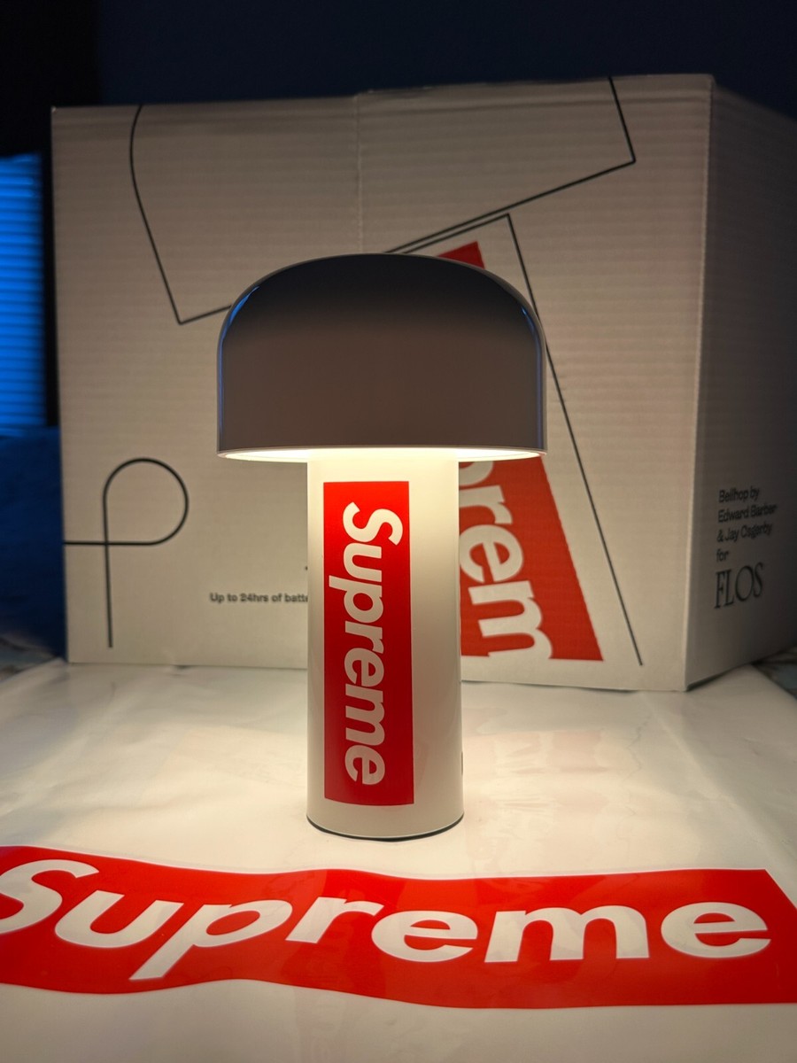 SUPREME FLOS BELLHOP LAMP (WHITE) SS21 BEADED CURTAIN GLASS WORLD