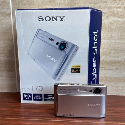 Sony Cyber-shot DSC-T70 8.1MP Digital Camera - Silver for sale
