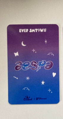 aespa Winter EVERLAND x SMTOWN SEASON 1 Card Holder Bonus Official