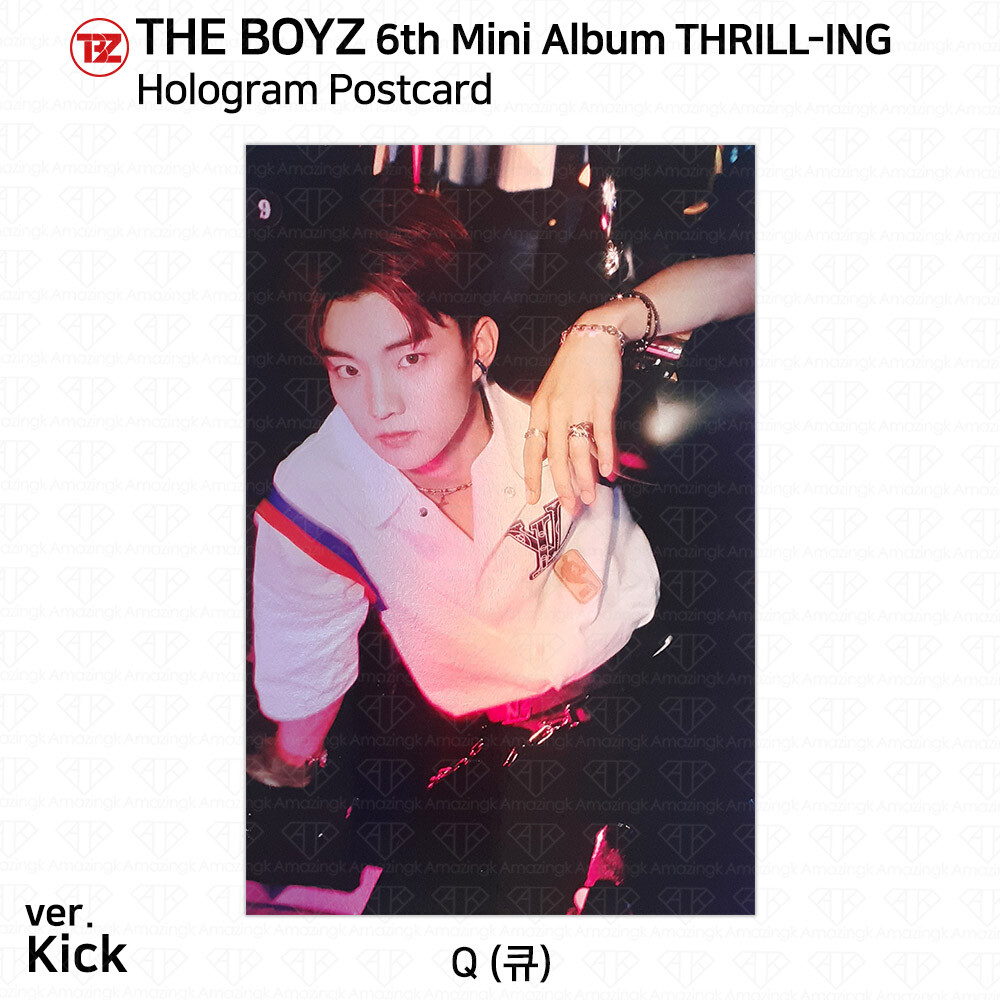 The Boyz 6th Mini Album Thrill-ing Official Photocard Postcard Q
