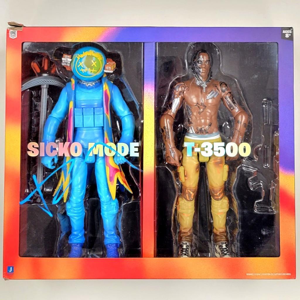 Travis Scott signed Jazwares Fortnite Cactus Jack figure