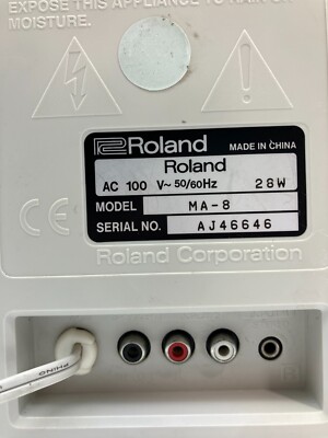ROLAND MA-8 Speakers Stereo Micro Monitor Active Powered Studio