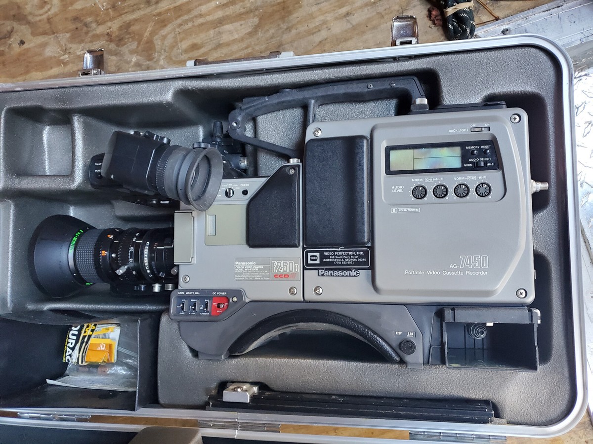 Panasonic AG-7450 Portable Video Cassette Recorder W/Lens | eBay