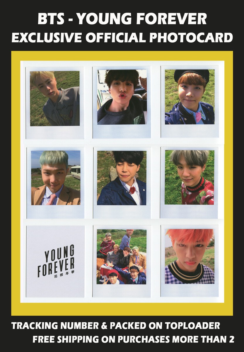 BTS - YOUNG FOREVER EXCLUSIVE OFFICIAL POLAROID PHOTOCARD | eBay