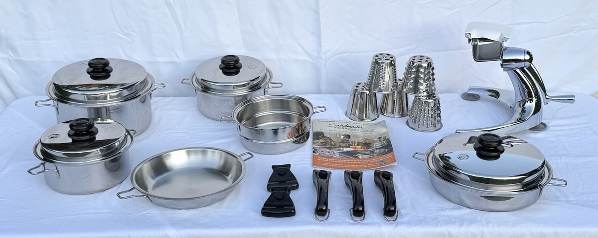 Saladmaster 316Ti Waterless Cookware Set Stainless Steel + Food