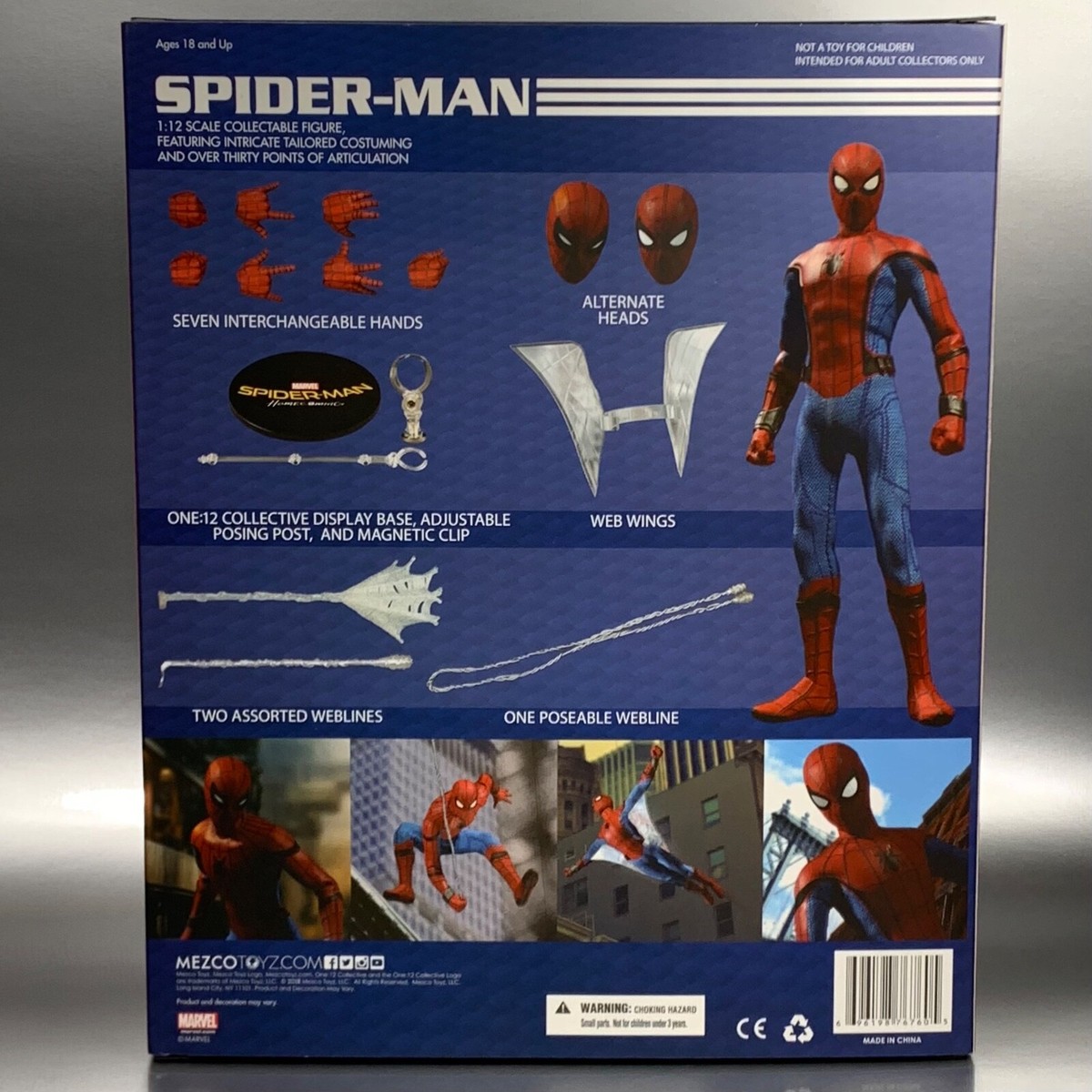 Mezco One:12 SPIDER-MAN Homecoming 6” Action Figure 2018 | eBay